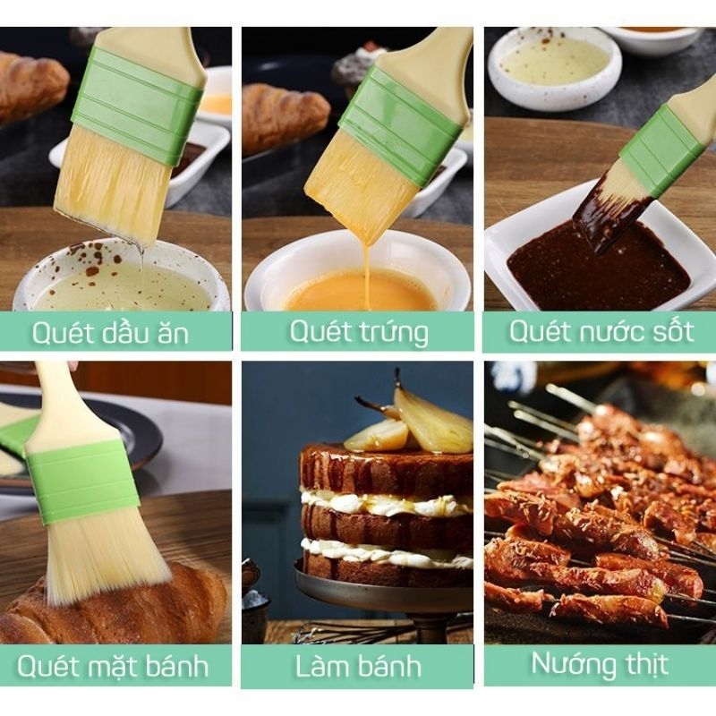 Cọ lông mịn quét mặt bánh