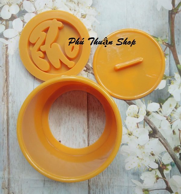 Khuôn xôi tròn 10 cm chữ thọ tiếng việt