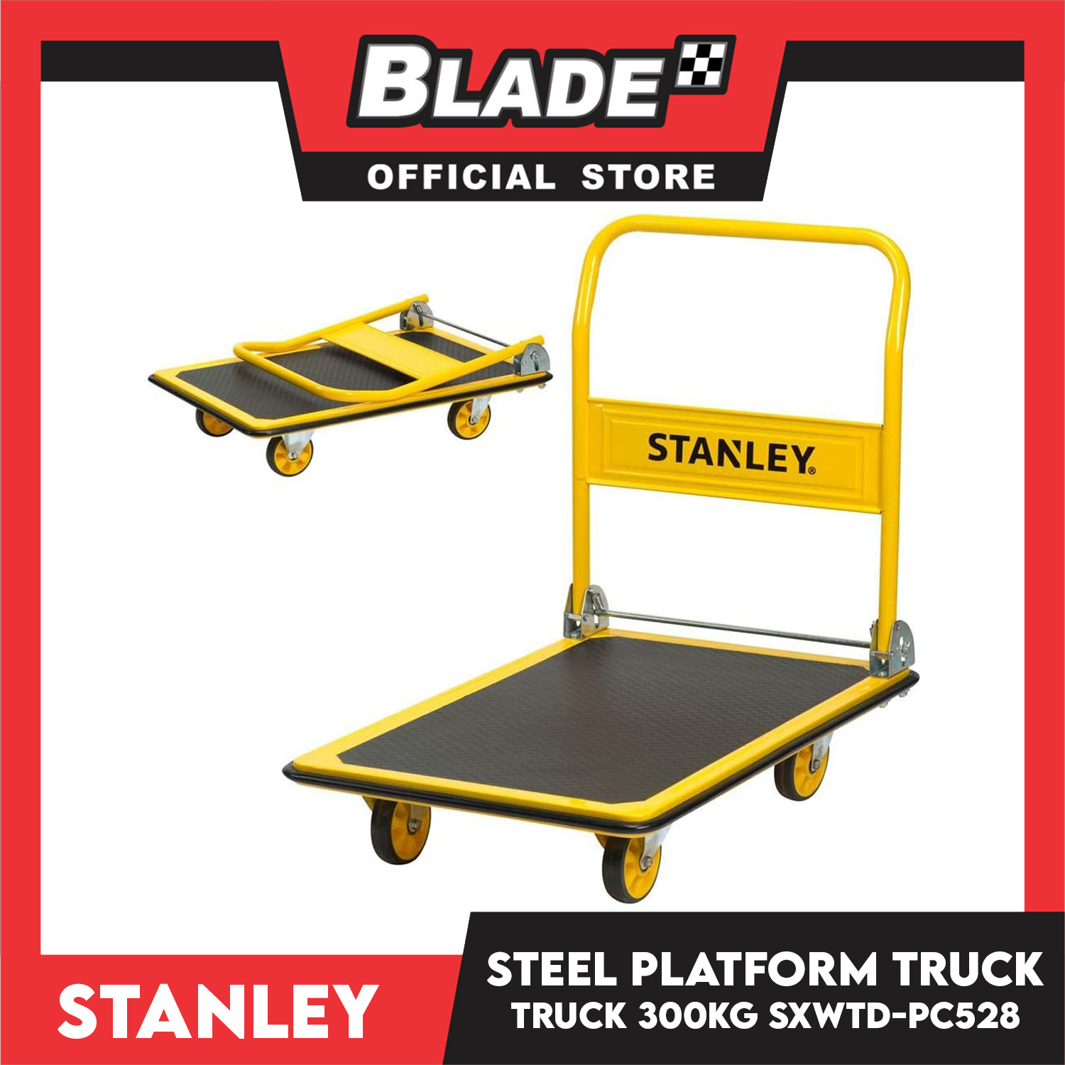 Stanley Steel Platform Truck PC528 (300kg) Folding Trolley, Caddy