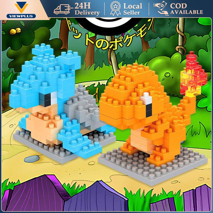 Pokemon Building Blocks Cartoon Small Building Block Assembled
