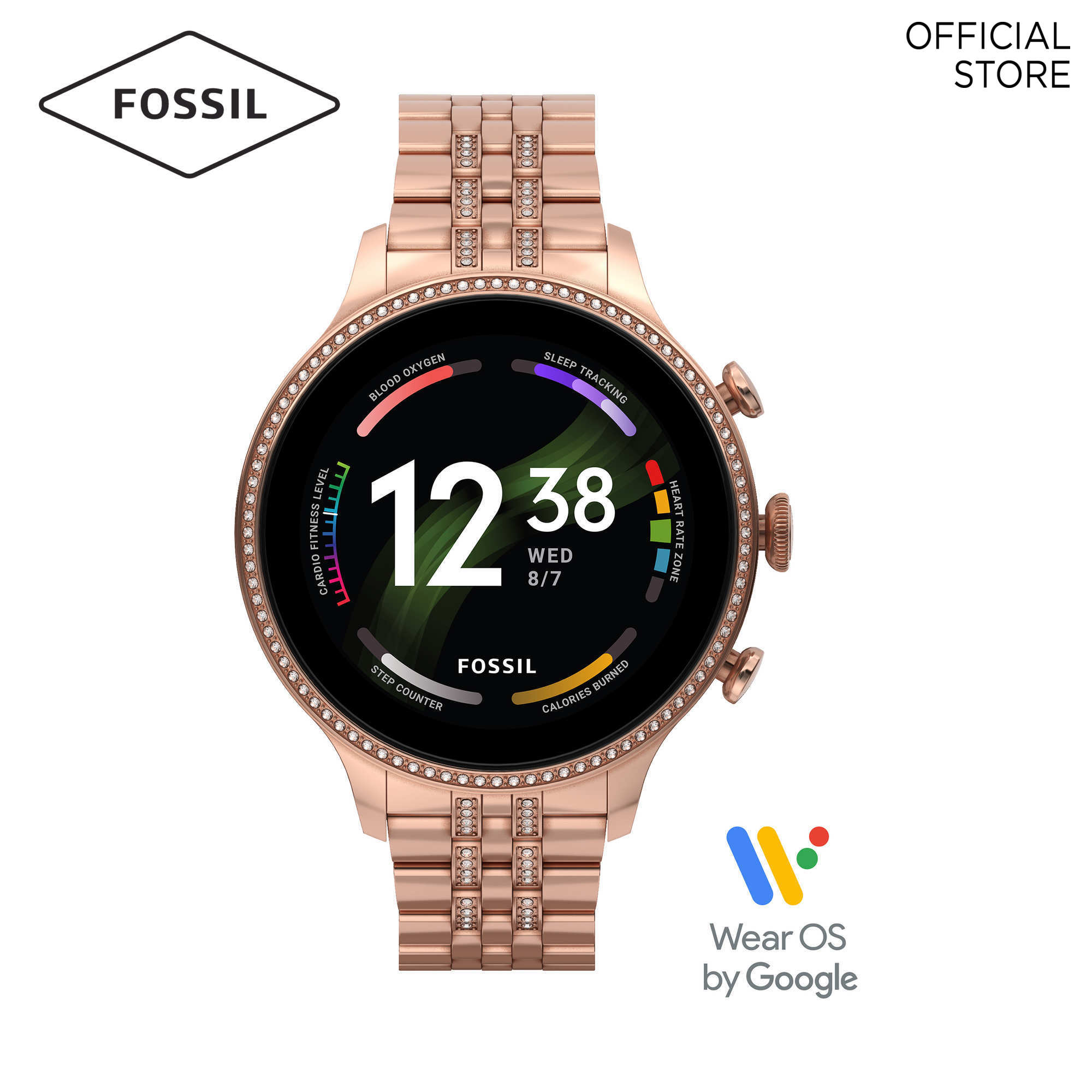 Fossil GEN 6 Rose Gold Smartwatch FTW6077