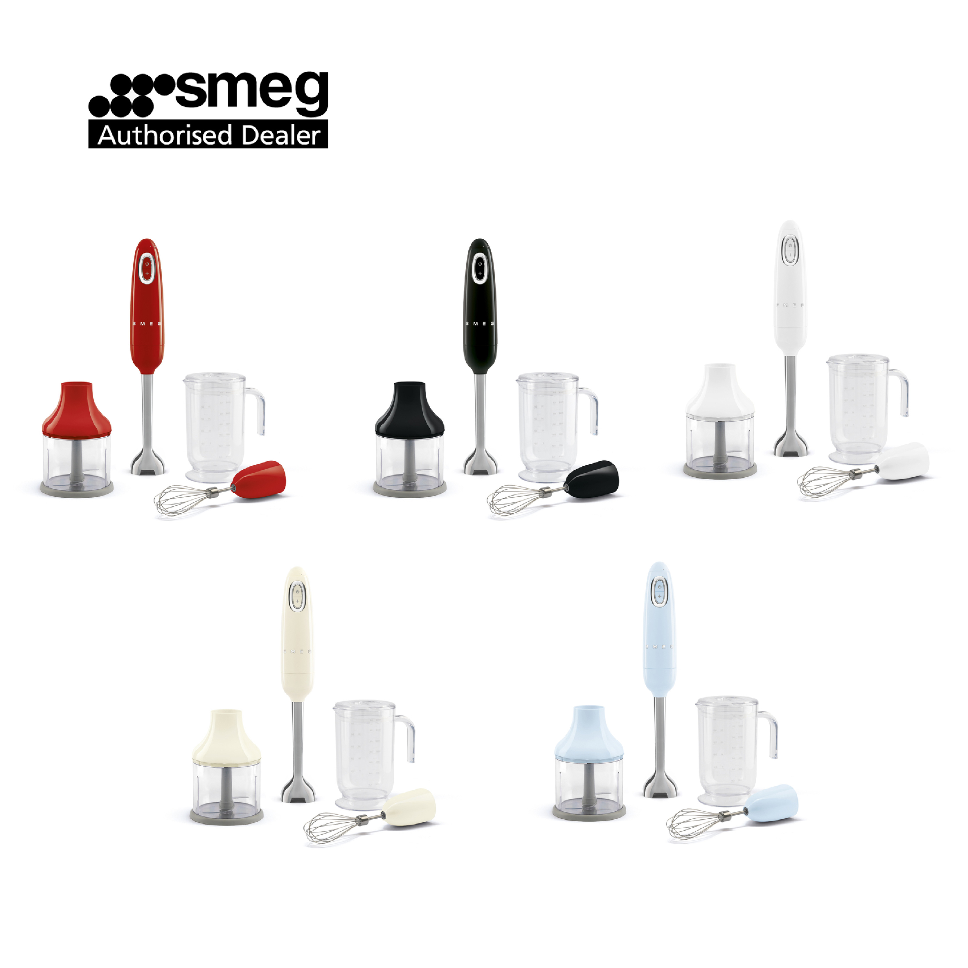 Smeg Hand Blender With Accesories HBF03 | Lazada Singapore