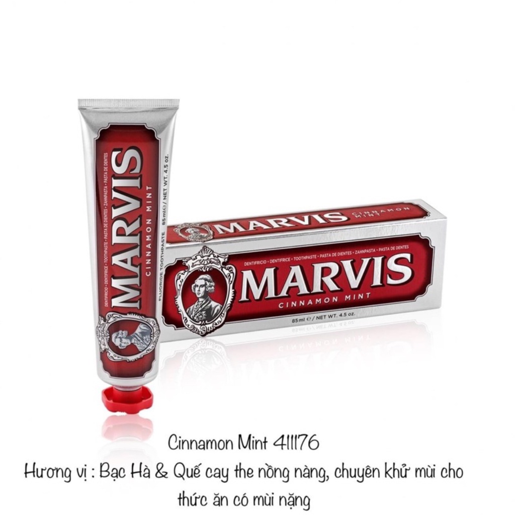 Kem đánh răng Marvis Toothpaste - Thơm miệng, Làm trắng răng 85ml-75ml.