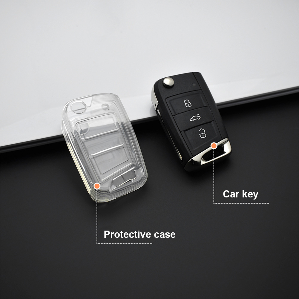 FG TPU Soft Car Transparent Key Case Remote Control Protect Cover Auto ...