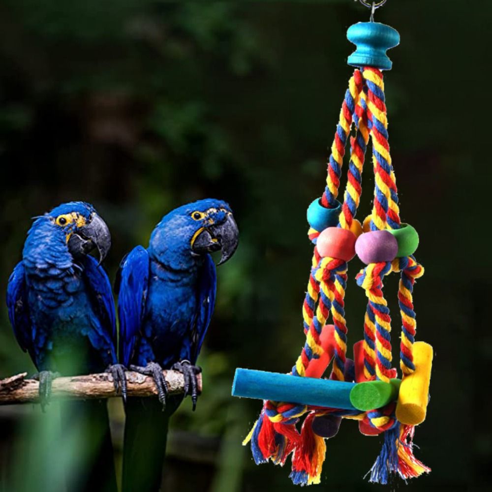 Wooden Cotton Rope Anti-bite Hanging Wear-resisting Relieve Boredom ...