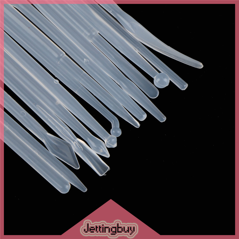 [Jettingbuy] 14Pcs Plastic Clay Sculpting Wax Carving Pottery Tools Polymer Modeling Clay Tools
