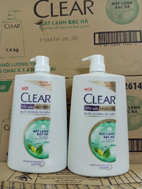 Dầu Gội Clear Bạc Hà 1,4kg