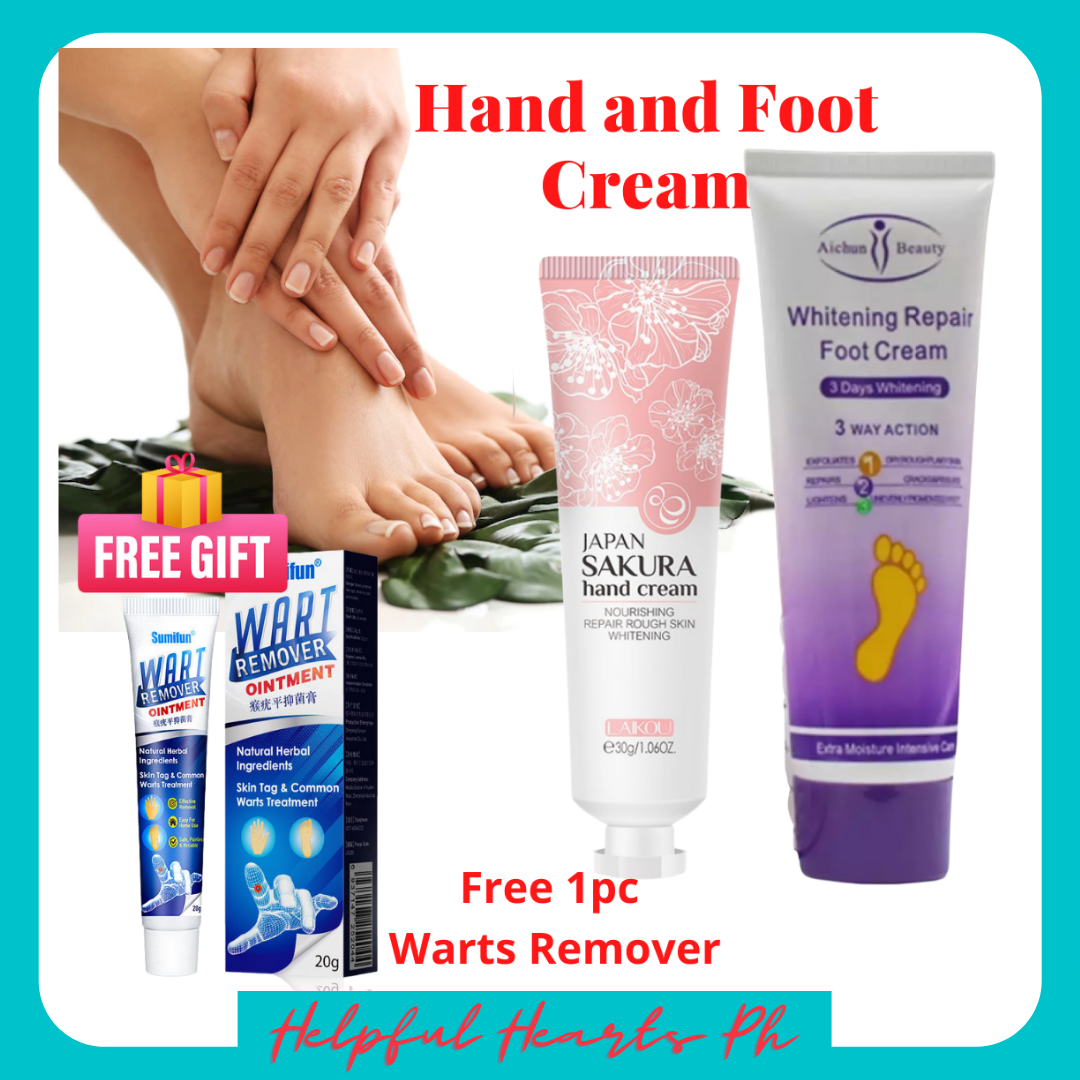 BUNDLE Foot + Hand Cream for Dry and Rough Heels Cracked Heel Cream