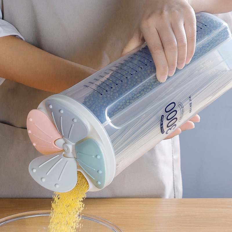 Trong suốt và kín khít Jar lưu trữ nhà bếp Hộp đựng có nắp lưu trữ dùng cho thực phẩm Jar chai nhựa Jar
