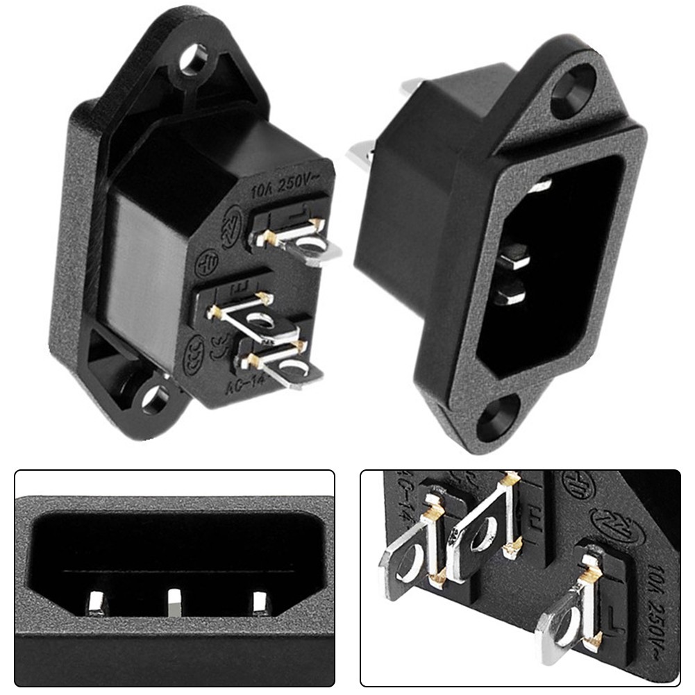 Electric Character Plug Socket Pure Copper Three-Hole Three-Pin Ac-04x