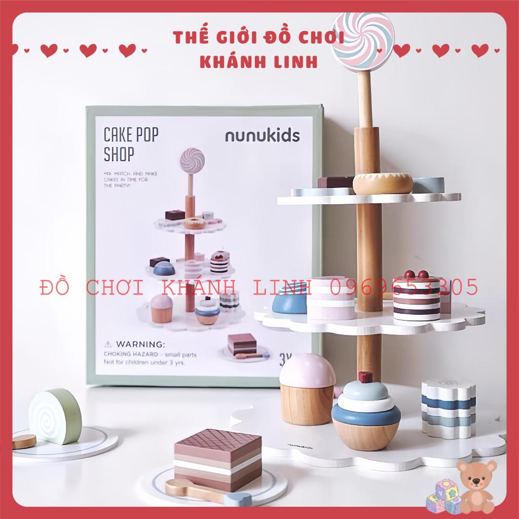 Đồ chơi ấm trà, tháp bánh, kem Nunukids