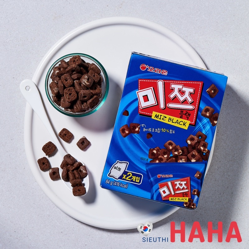 Bánh snack mizblack orion hàn quốc 84g (Hộp 2 gói) 오리온 미쯔