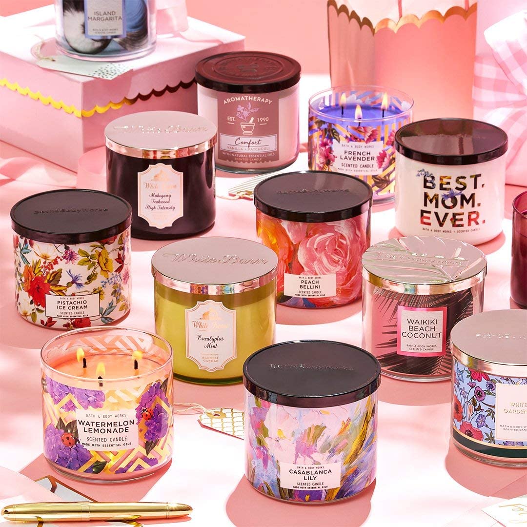 [Đủ Mùi 411g] Nến Thơm 1 Bấc Bath And Body Works Scented Candle