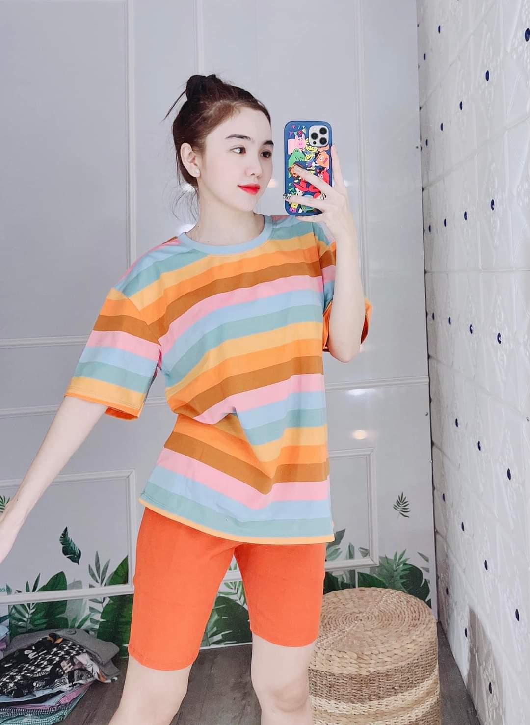 Set đồ bộ lửng mặc nhà mùa hè