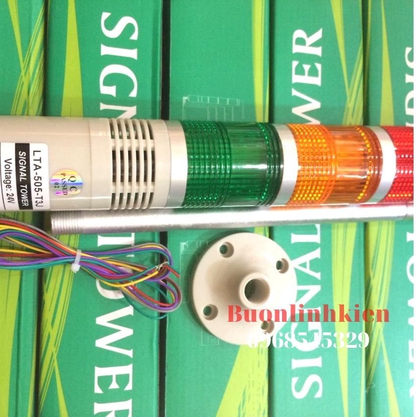 Đèn tháp 3 tầng có còi 24V LTA-505-T3J