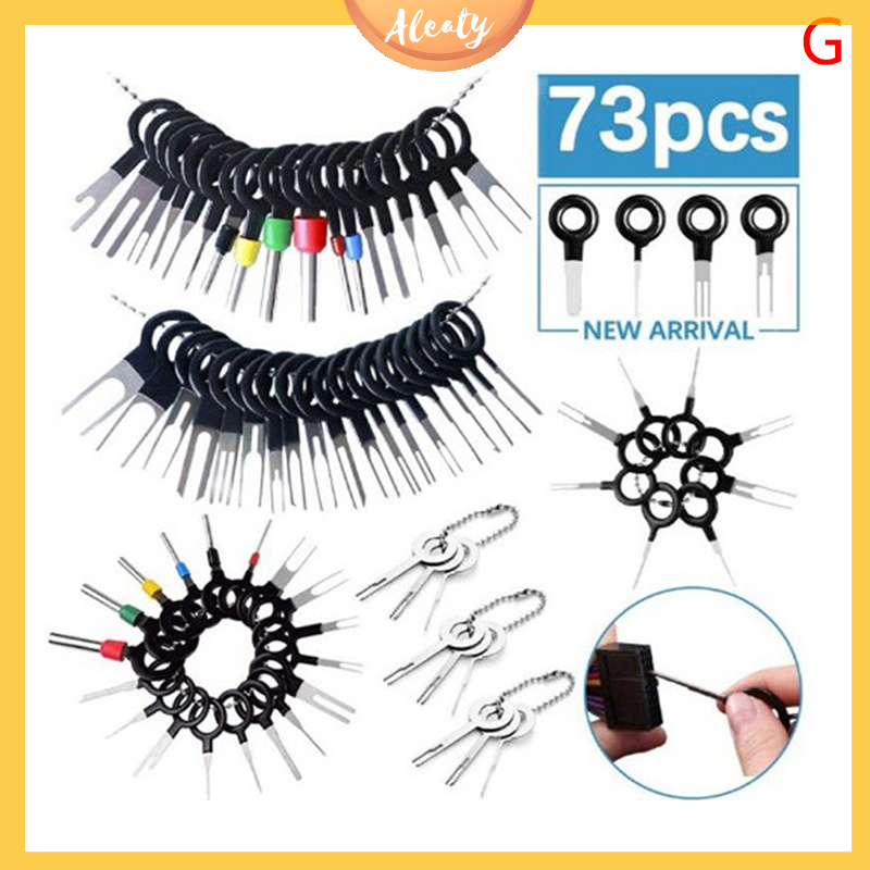 Aleaty💝 bộ 73 chi tiết bộ dụng cụ tháo dây đầu nối tháo thiết bị đầu cuối ô tô mới