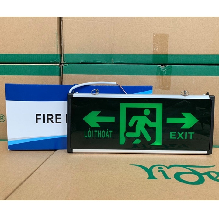 Đèn Exit, Đèn Thoát Hiểm, Chỉ Lối Thoát 2 Mặt. Đèn LED Exit 2 mặt - Đèn lối thoát, đèn khẩn cấp LỐI THOÁT