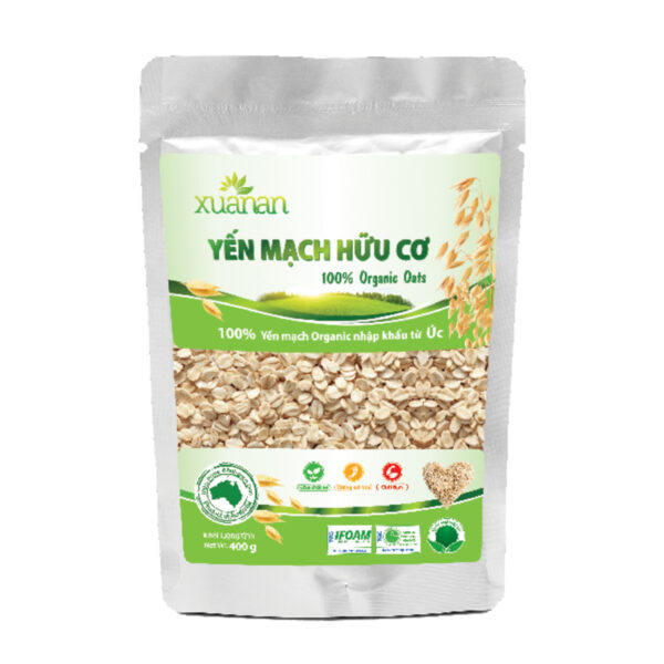 Yến mạch hữu cơ organic bịch 400 gram