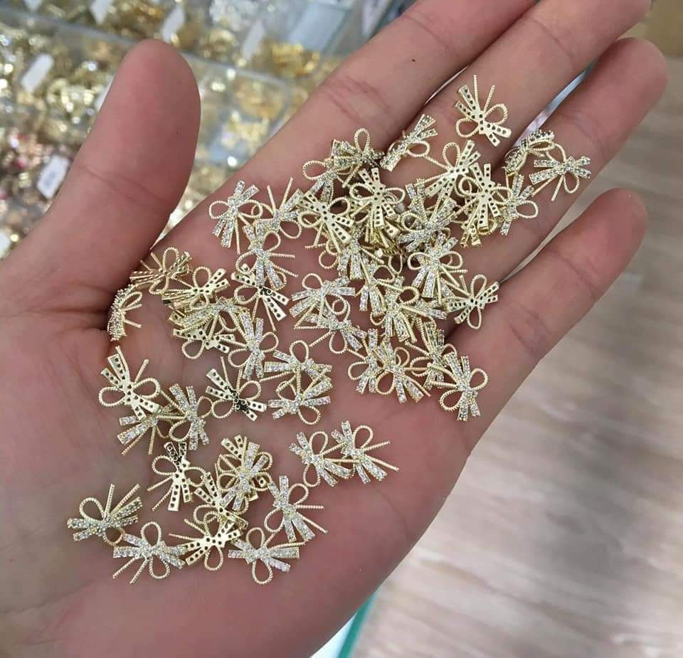 [HCM]Set 10 con charm Quốc Dân phụ kiện trang trí móng nail