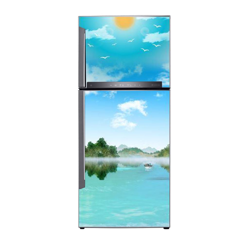 [HCM]Decal trang trí tủ lạnh hình phong cảnh mẫu 4