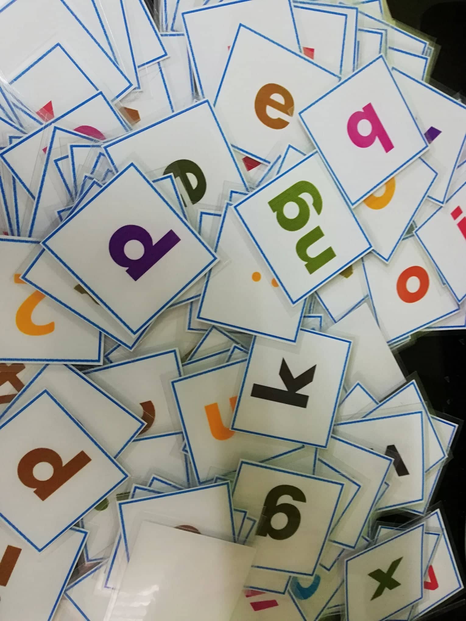 Mini Laminated Alphabet for spelling purposes 2" x 2" | Lazada PH