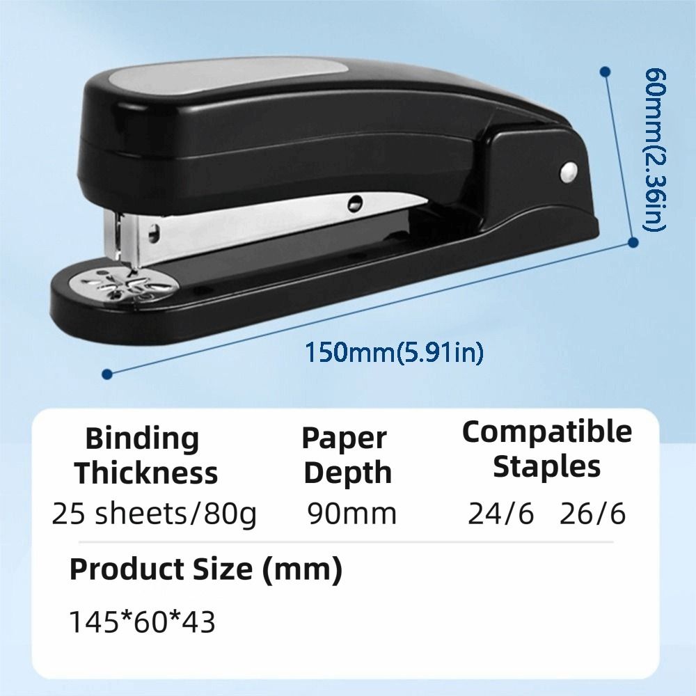 Multifunctional 3-in- 360 Degree Rotary Stapler Thickened Effortless ...