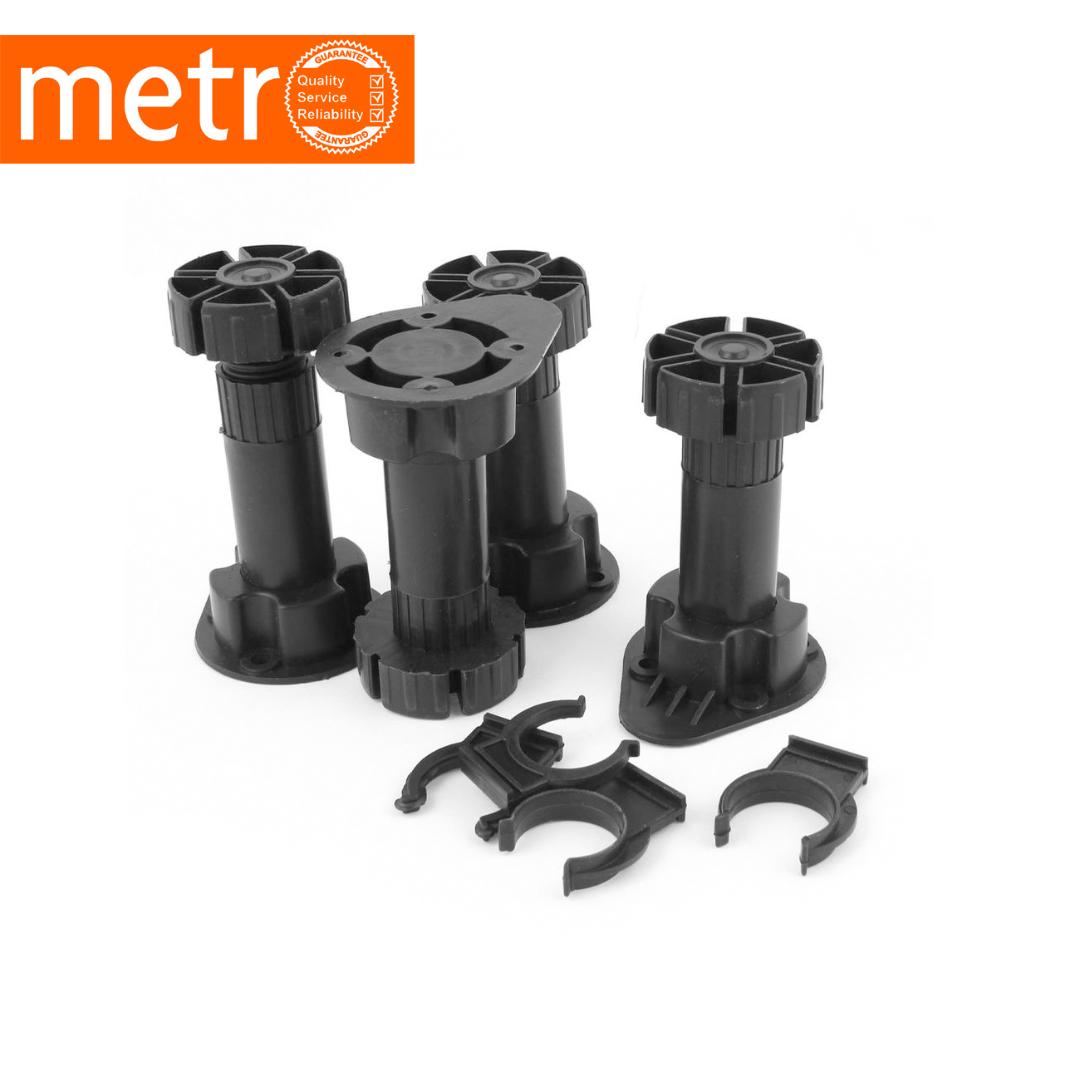 Plinth foot Complete with clip heavy duty adjustable height 100mm130mm