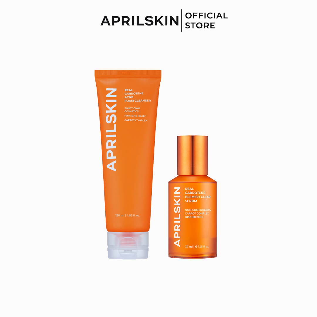 Set Carrot Blemish Away (Aprilskin carrot cleanser + Serum carrot)