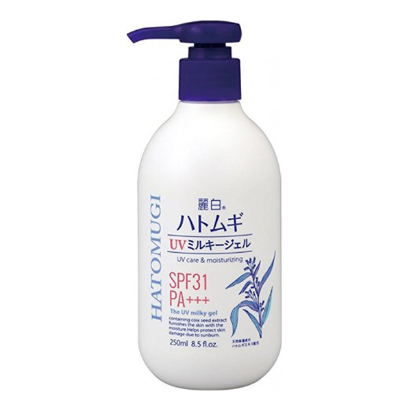 Sữa Dưỡng Thể Chống Nắng Reihaku Hatomugi SPF31 PA+++ UV Care Tone Up Moisturizing Milky Gel 250ml Lyo.vn