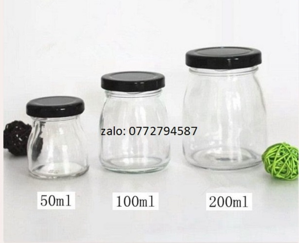 [HÀNG CHẤT LƯỢNG] 10 Hũ Thủy Tinh Nắp Vặn 100ml 200ml