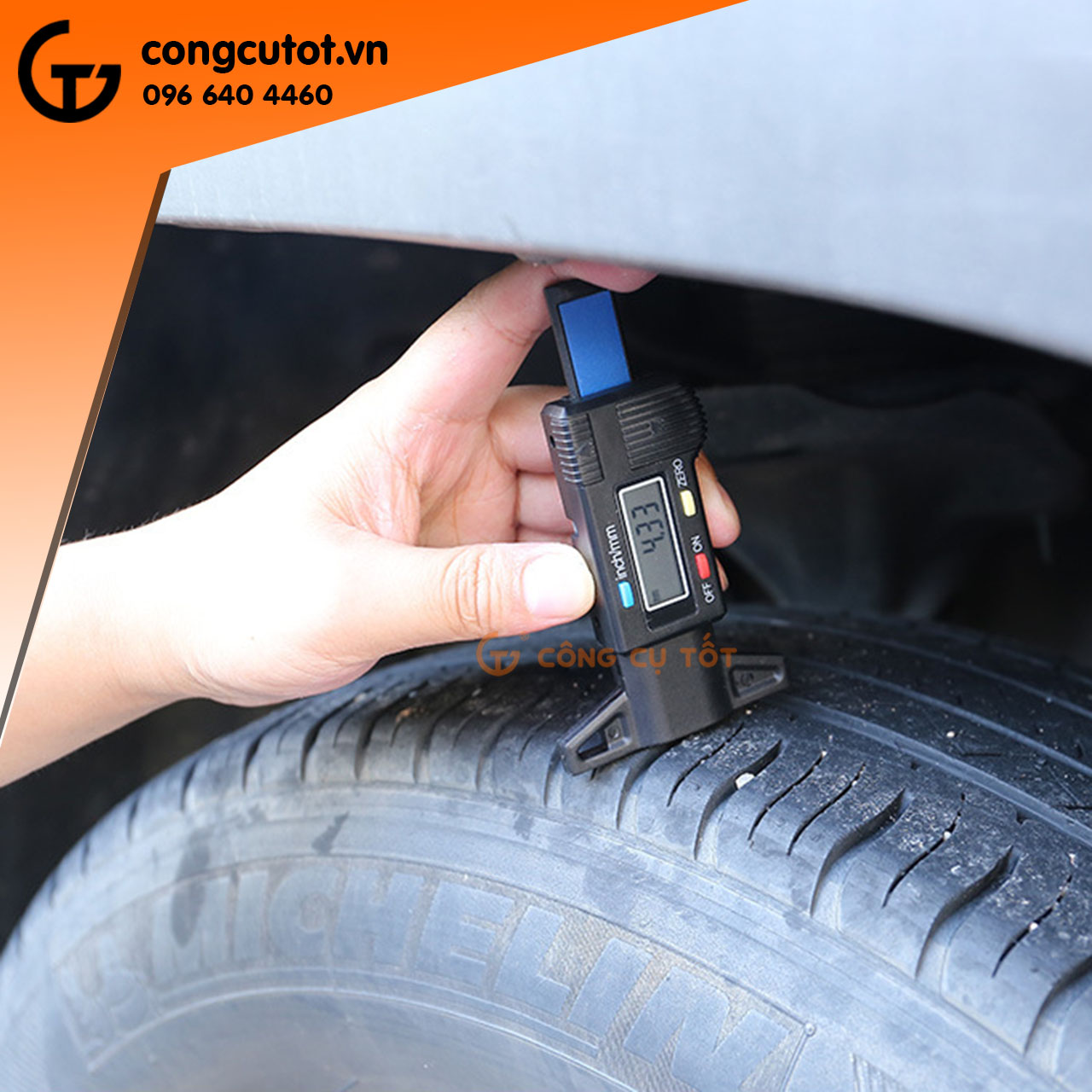Thước đo độ sâu, độ dày lốp xe mẫu tùy chọn