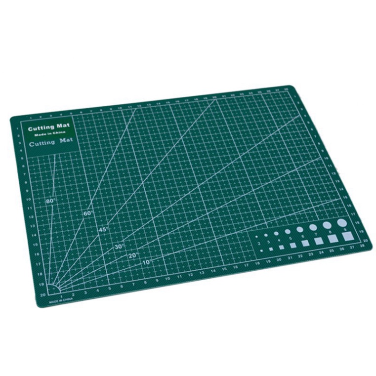 Tấm lót cắt nhân viên sửa chữa cutting mat khổ a2, a3, a4 hai mặt blue