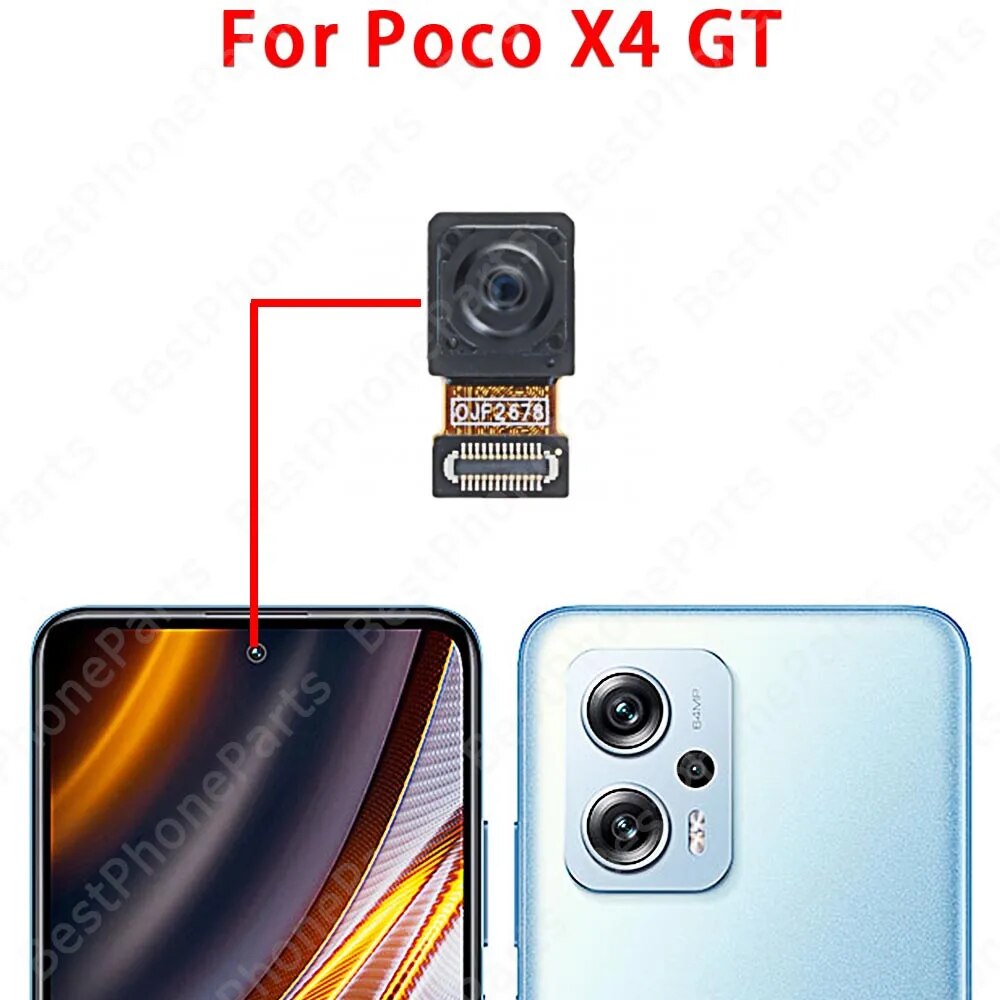 Rear Front Camera Original For Xiaomi Mi Poco X4 GT X4 Pro 5G Backside Facing Frontal Selfie Back Camera Module