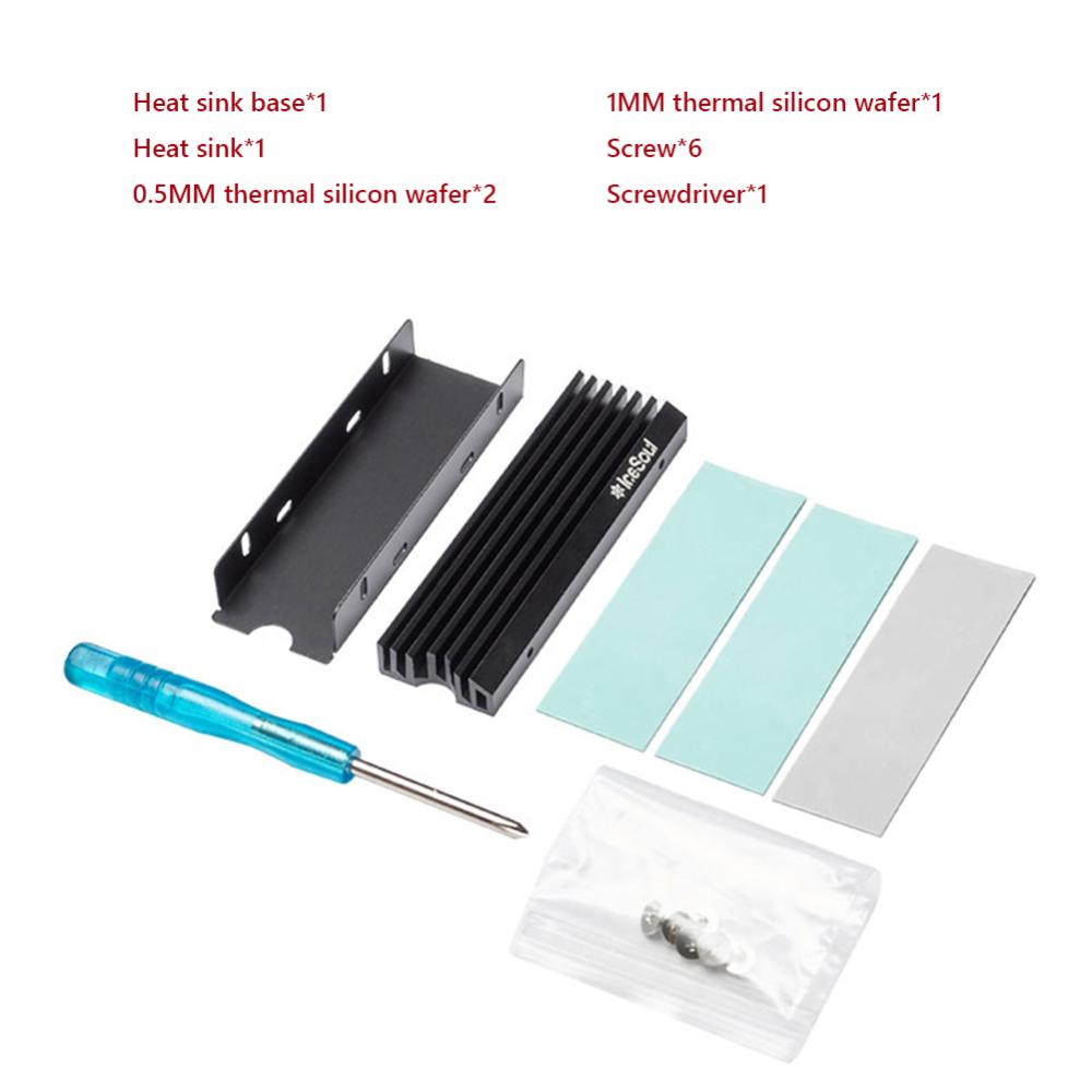 【Original】FinalCool IceSoul 08 Heatsink M2 NVME NGFF 2280 SSD Solid State Hard Disk Cooler