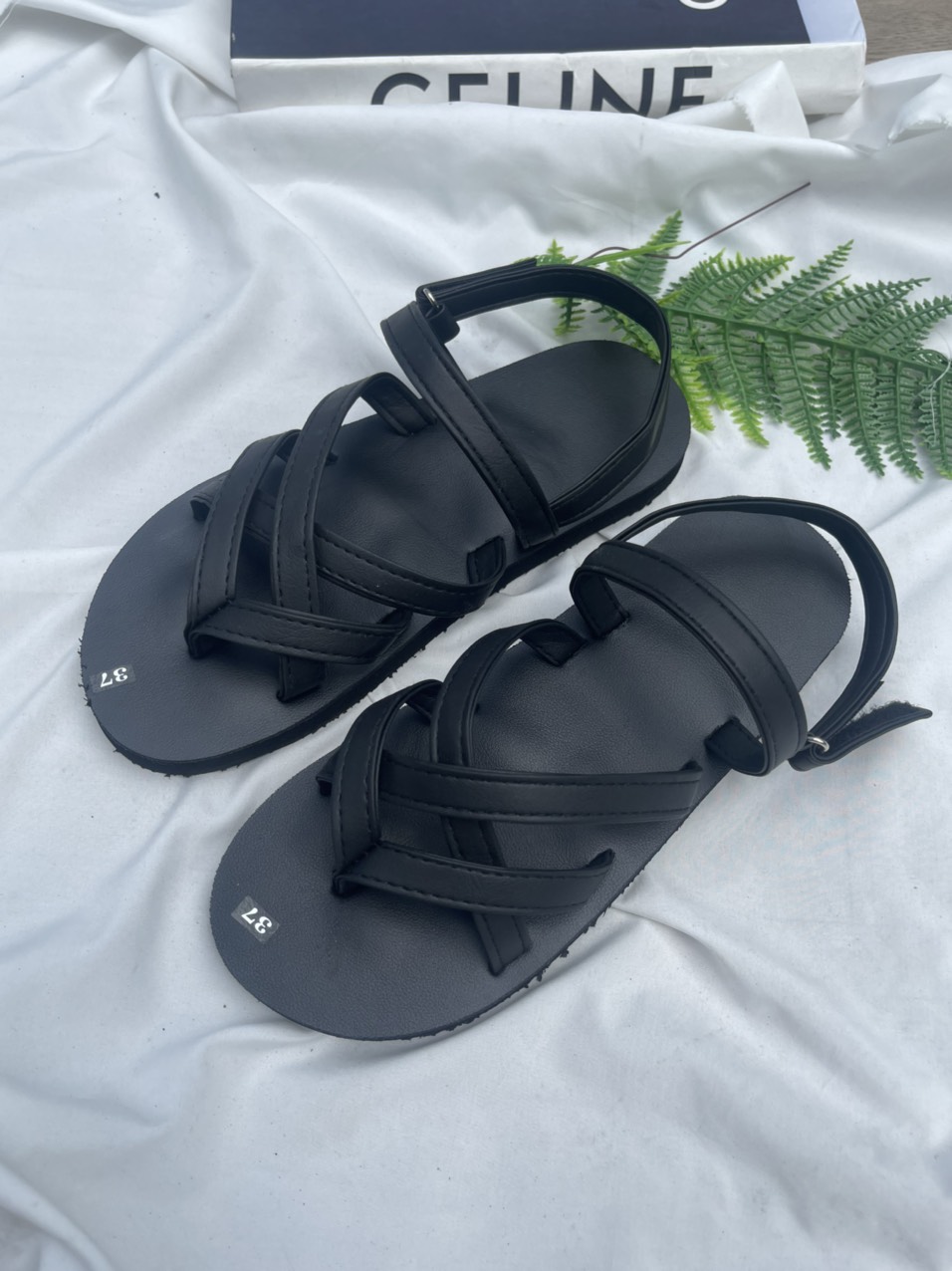 [FREESHIP + HOÀN TIỀN 50K] dép xăng đan nữ A21 đen ( sandal đồng nai )