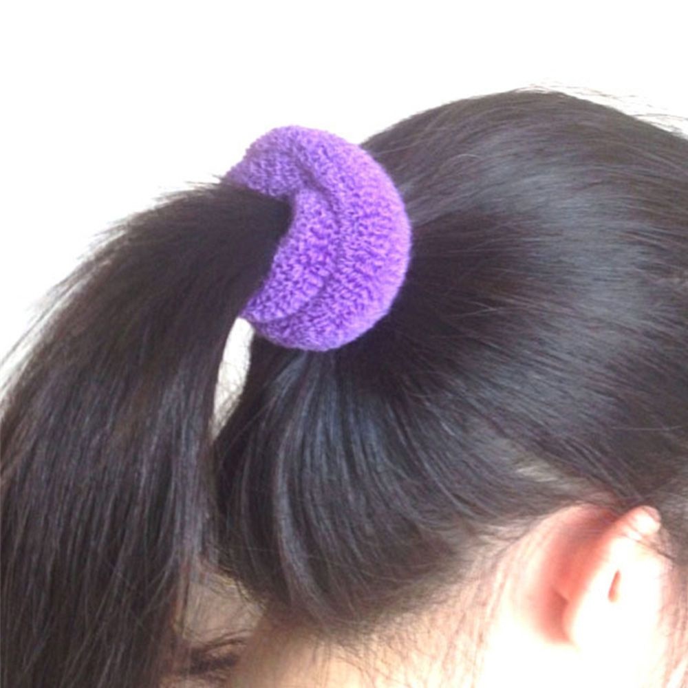 1 chiếc Dây buộc tóc len bản to 3cm chất liệu dày dặn
