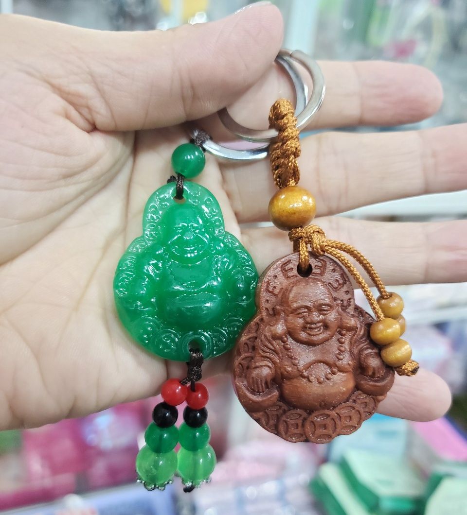 Móc xâu chìa khóa hình Phật Bình An