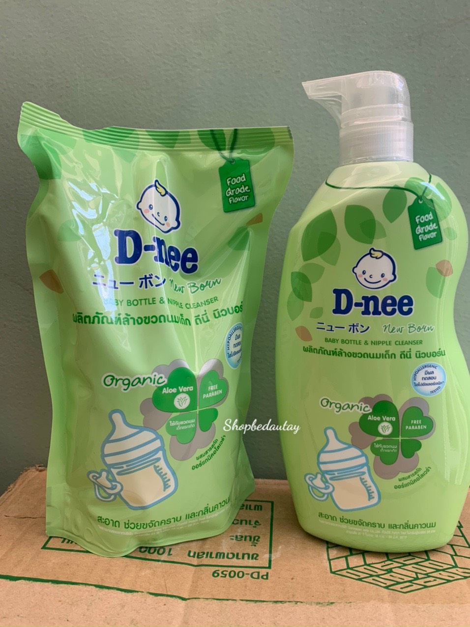 Nước rửa bình sữa Dnee Thái 400/600/620ML (Mẫu Mới Organic)