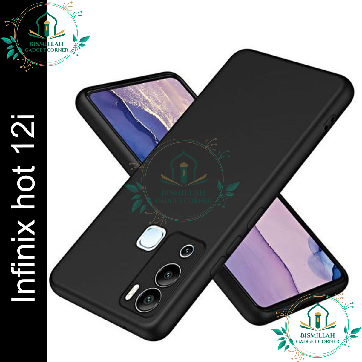 Premium Liquid Silicone Phone case for Infinix Hot 12i Liquid Silicon Mobile Back Case Soft Silicone Phone Cover.