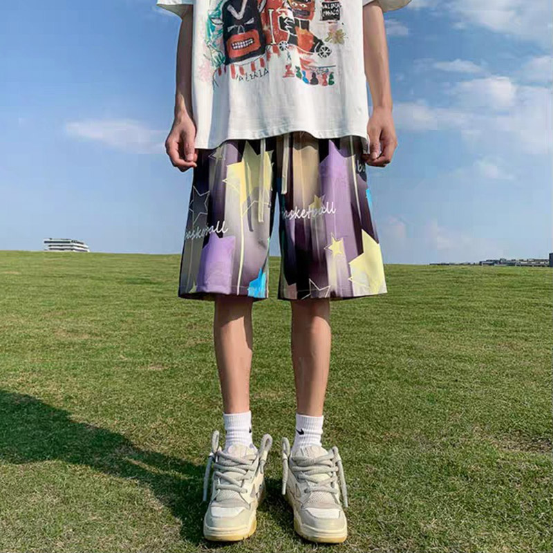 Men's quick-drying breathable beach shorts Large size beach shorts with wide leg design