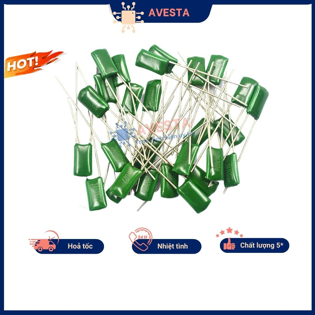 Tụ mica 0.68nF - 220nF 2A 100V ( túi 10 chiếc ) Avesta