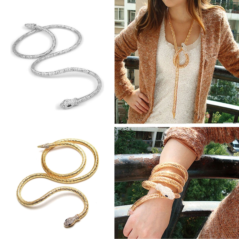 Snake%20Choker%20Necklace%20Retro%20Adjustable%20Snake%20Shape%20Collar%20Necklace%20Curved%20Design%20Rhinestone%20Halloween%20Jewelry%20for%20Women%20Dropship%20-%20Image%202