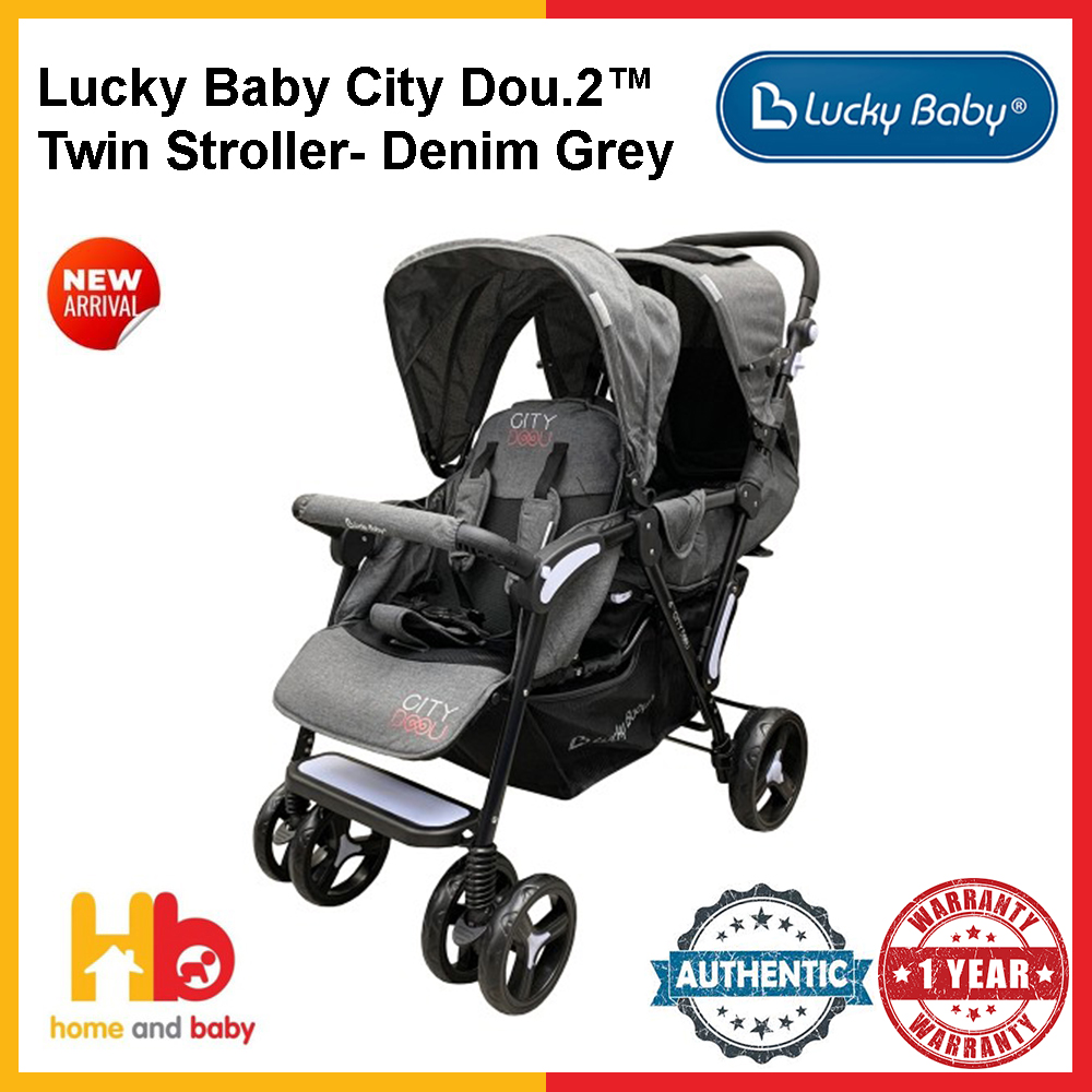 lucky baby twin stroller