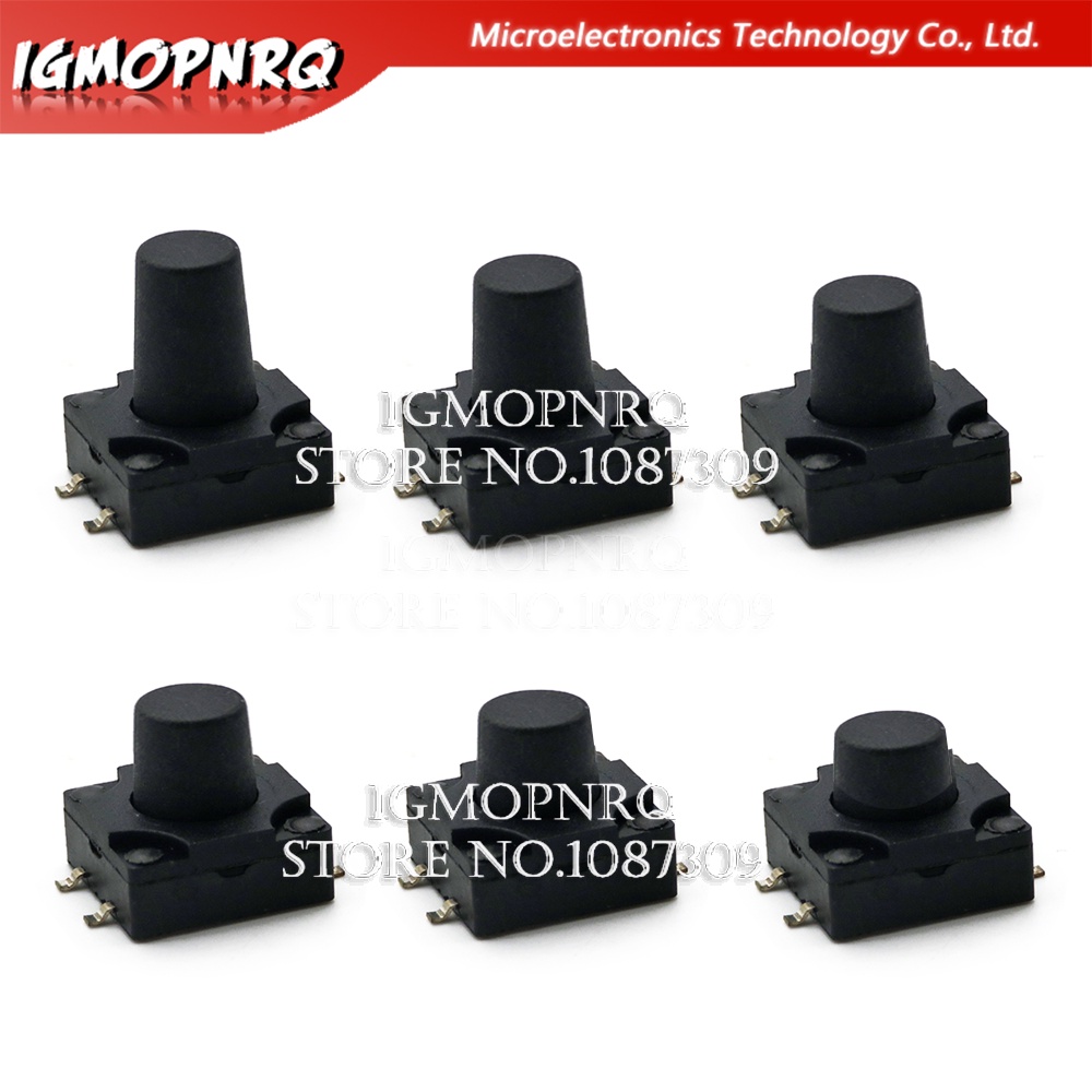 10 cái 12x12 PCB xúc giác nút bấm nhỏ chuyển SMD nhúng 4pin công tắc kích hoạt siêu nhỏ 12*12*4.3/5/6/7/8mm 6x6*4.3mm 6mm 7mm 8mm không thấm nước mạch tích hợp