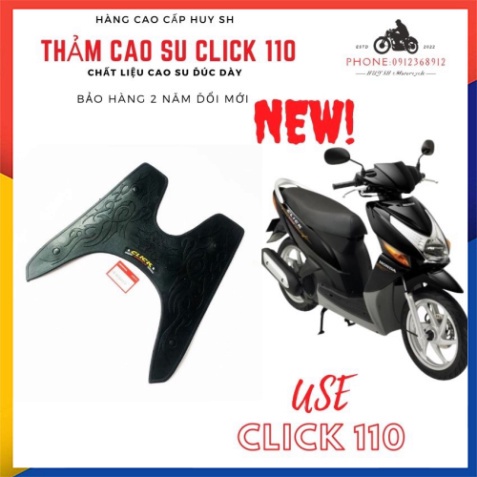Thảm lót chân Click 110 - Thảm Cao Su Xe Máy Click 110 [ hình Thật]