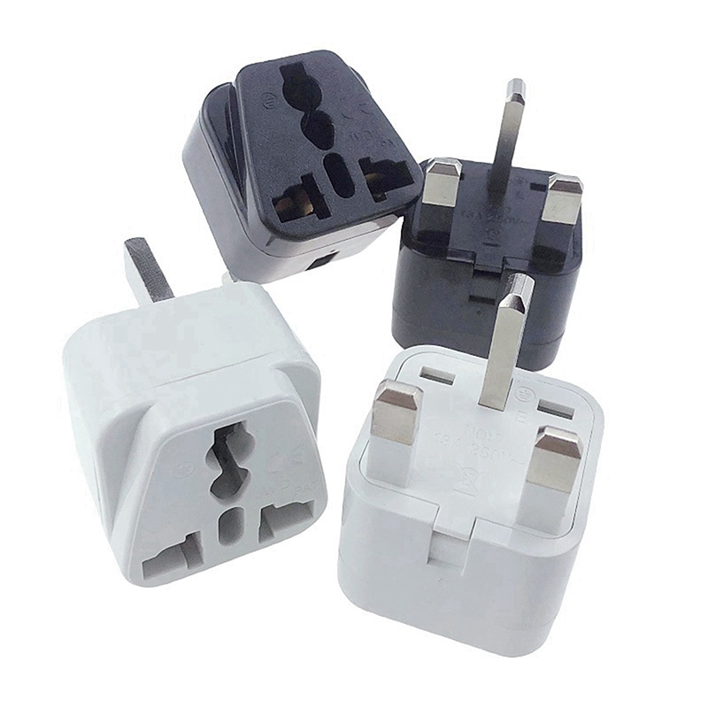 1 Piece Type G Singapore Malaysia United Kingdom Power Socket Converter White Black 13A AU EU CN US To UK Travel Plug Adapter. 