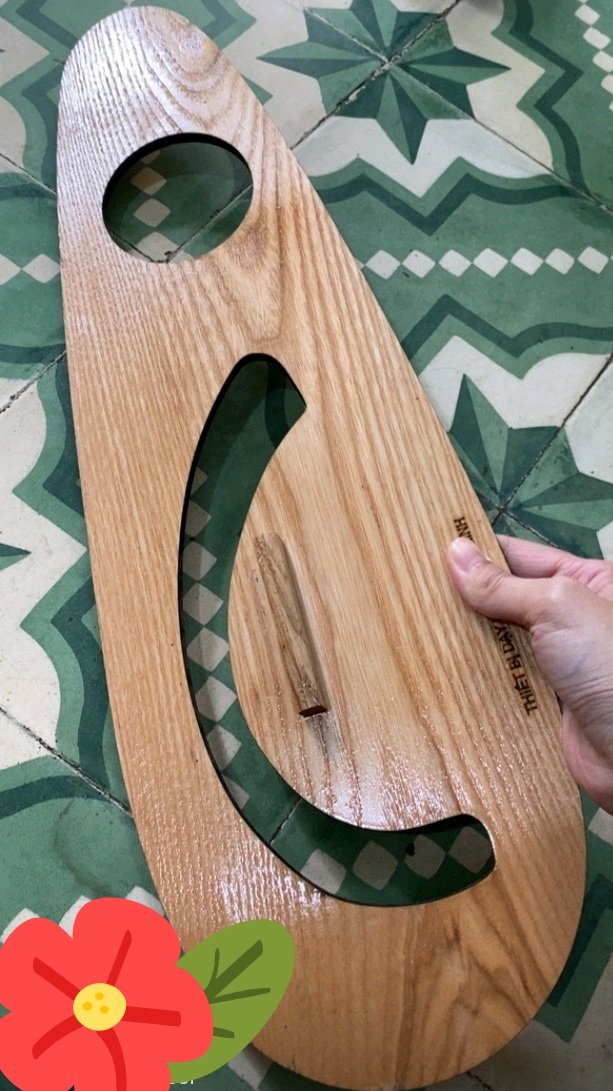 THƯỚC PARABOL GỖ SỒI CHO GIÁO VIÊN