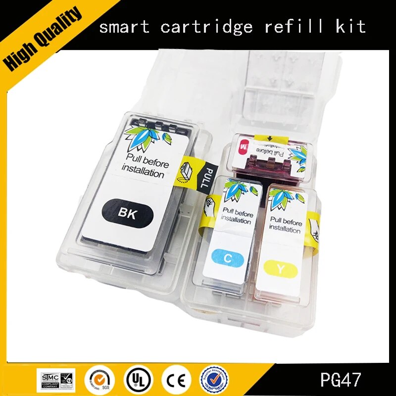 【Limited edition】 Einkshop Pg47 Cl57 Smart Refill Kit For Pg 47 Pg47 Cl57 Cl 57 Xl Pixma E3170 E400 E410 E460 E470 E480 Printer