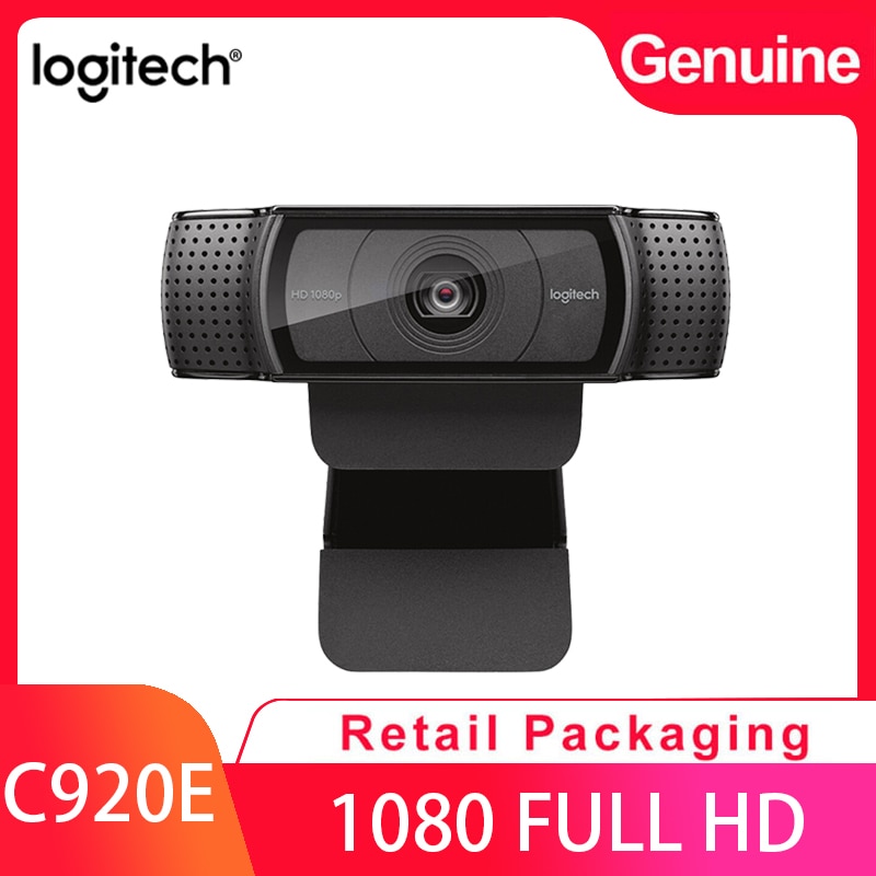 Logitech C920e HD Pro Webcam Widescreen Video Chat Recording USB Smart 1080P Web Camera For Computer C920 Upgrade Version CMOS