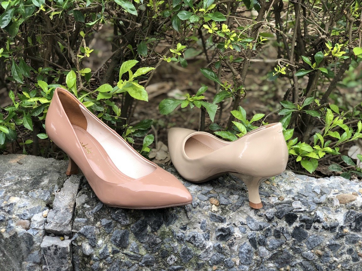 Giày cao gót 5 phân mũi nhọn gót loe _A026DO